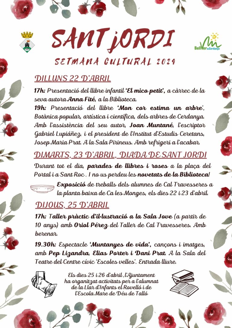 Setmana cultural per Sant Jordi - Bellver de Cerdanya
